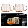 Набір чашок з ручками Ardesto Golden Moon 350мл, 2шт, боросилікатне скло, прозорий - 5