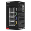 Набір чашок з підставкою Ardesto 350мл, 4шт, боросилікатне скло, прозорий - 8