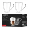 Набір чашок з ручками і подвійними стінками Ardesto, 430мл, 2шт, боросилікатне скло, прозорий - 5