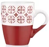 Чашка Ardesto Ornament, 320мл, кераміка, червоно-білий - 6