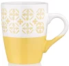 Чашка Ardesto Ornament, 320мл, кераміка, жовто-білий - 6
