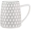 Чашка Ardesto Lamberto, 360мл, порцеляна, біло-сірий - 6