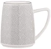 Чашка Ardesto Lamberto, 360мл, порцеляна, біло-сірий - 6