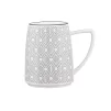 Чашка Ardesto Lamberto, 360мл, порцеляна, біло-сірий - 1
