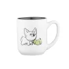 Чашка Ardesto Corgi, 380мл, кераміка, біло-сірий - 1