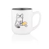 Чашка Ardesto Cat, 380мл, кераміка, біло-сірий - 2