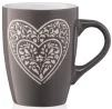Чашка Ardesto  Heart, 330мл, кераміка, сірий темний - 8