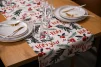 Ранер Ardesto Christmas Happy Holidays 40х140см, 90% поліестер, 10% бавовна, білий гостролист - 2