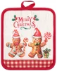 Прихватка Ardesto Christmas Gingerbread 18х20см, 100% поліестер (верх), 100% бавовна (низ), червоний - 5