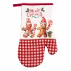 Набір прихваток для кухні Ardesto Christmas Gingerbread 18х20см, 18х30см, 100% поліестер (верх), 100% бавовна (низ), червоний - 4
