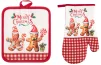 Набір прихваток для кухні Ardesto Christmas Gingerbread 18х20см, 18х30см, 100% поліестер (верх), 100% бавовна (низ), червоний - 10