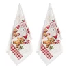 Подарунковий набір рушничків в коробці Ardesto Christmas Gingerbread 38х63см, 2шт, 100% бавовна, червоний - 3