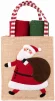 Подарунковий набір рушничків в мішечку Ardesto Christmas Santa 38х63см, 2шт, 100% бавовна, червоний, зелений - 7