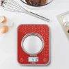 Ваги Tefal кухонні Optiss, 5кг, AAAx2 в комплекті, скло, червоний - 7