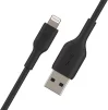 Кабель USB-A > Lightning заряджання/синхронізації Belkin 1м, 12Вт, PVC, чорний - 3