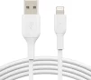 Кабель USB-A > Lightning заряджання/синхронізації Belkin 1м, 12Вт, PVC, білий - 1