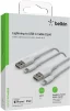 Кабель USB-A > Lightning заряджання/синхронізації Belkin 1м, 12Вт, PVC, (2 Pack), білий - 7