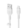 Кабель USB-A > Lightning заряджання/синхронізації Belkin 1м, силіконовий з кліпсою, білий - 19