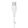 Кабель USB-A > Lightning заряджання/синхронізації Belkin 1м, силіконовий з кліпсою, білий - 21