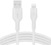 Кабель USB-A > Lightning заряджання/синхронізації Belkin 1м, силіконовий з кліпсою, білий - 22