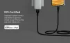 Кабель USB-A > Lightning заряджання/синхронізації Belkin 1м, плетений, силіконовий, з ремінцем на магніті, чорний - 20