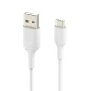 Кабель USB-A > USB-C заряджання/синхронізації Belkin 1м, 15Вт, Type-C, PVC, білий - 2