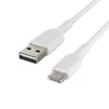 Кабель USB-A > USB-C заряджання/синхронізації Belkin 1м, 15Вт, Type-C, PVC, білий - 5