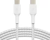 Кабель USB-C > USB-C заряджання/синхронізації Belkin 2м, 60Вт, Type-C, плетений, білий - 1