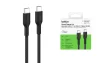 Кабель USB-C > USB-C заряджання/синхронізації Belkin 1м, 240Вт, Type-C, плетений, чорний - 2
