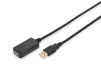 Подовжувач DIGITUS USB 2.0 Active Cable, A/M-A/F, 5м, чорний - 1