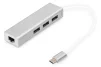 Концентратор DIGITUS USB-C - USB 3.0 3 Port Hub + Gigabit Ethernet - 9