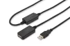 Подовжувач DIGITUS USB 2.0 Active Cable, A/M-A/F, 20м, чорний - 6