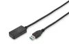 Подовжувач DIGITUS USB 3.0 Active Cable, A/M-A/F, 5м, чорний - 1