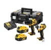 Набір із двох акумуляторних інструментів DeWalt дриль-шурупокрут DCD709 шурупокрут ударний DCF809 акб 2х4А·год ЗП кейс 6.5кг - 1