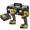 Набір із двох акумуляторних інструментів DeWalt дриль-шурупокрут DCD709 шурупокрут ударний DCF809 акб 2х4А·год ЗП кейс 6.5кг - 2