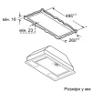 Витяжка Bosch вбудована, 53см, 302м.куб/год, нерж - 5