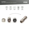 Конектор DIGITUS CАТ 6A M12 F, X-coded, STP, IP67 - 7