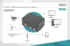 Комутатор DIGITUS Desktop DisplayPort KVM, 2 Port, Dual Display, 4K - 5