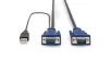 Кабель DIGITUS KVM Cable Set, VGA, PS/2-Mouse, PS/2-Keyboard, USB black, 3м - 2