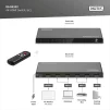 Відеокомутатор DIGITUS UHD HDMI (INx5 - OUTx1), 4K - 5