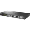 Комутатор D-Link DSS-200G-28MP 24xGE PoE, 4xSFP/GE, 370W, Некерований - 3