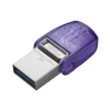 Накопичувач Kingston  128GB USB 3.2 Type-A Gen1 + Type-C DT microDuo 3C R200MB/s - 5