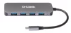 USB-Концентратор D-Link DUB-2340 3xUSB3.0, 1xUSB3.0 (Швидка зарядка), 1xUSB-C/PD, USB-C - 2