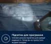 Праска Electrolux, 2600Вт, 370мл, паровий удар 230гр, алюмінієва підошва, зелено-чорний - 3