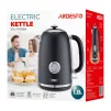Електрочайник Ardesto Vintage Dream 1.8л, Strix, метал, чорний матовий - 10