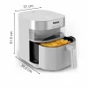 Мультипіч Tefal Easy Fry Infrared, 1500Вт, чаша-7л, сенсорне керув., 8 програм, з віконцем, пластик, світло-сірий - 5
