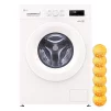 Пральна машина LG фронтальна, 7кг, 1200, A+++, 44см, дисплей, пара, інвертор, білий - 10
