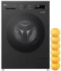 Пральна машина LG фронтальна, 7кг, 1200, A+++, 44см, дисплей, пара, інвертор, чорний - 15