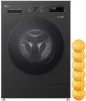Пральна машина LG фронтальна, 9кг, 1200, A+++, 55см, дисплей, пара, інвертор, чорний - 16