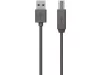 Кабель USB-A > USB-B (AM/BM) синхронізації Belkin 3м, чорний - 1